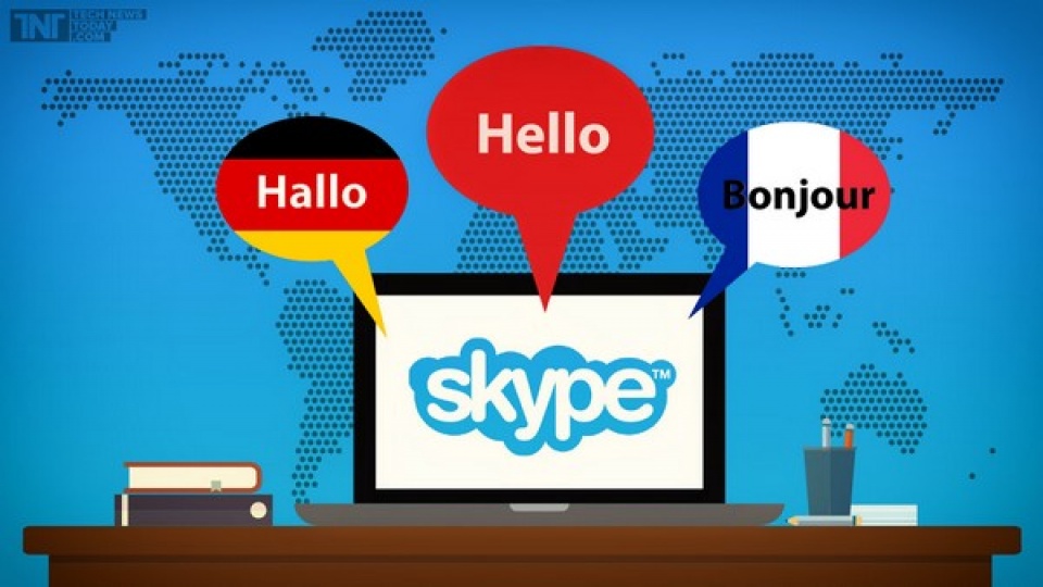 Chức năng phiên dịch thời gian thực khi gọi điện và chat qua Skype